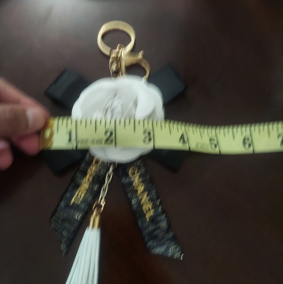 Authentic Ribbon Turned Keychain Handmade - Picture 6 of 6